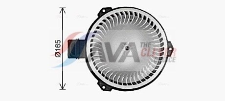 Вентилятор отопителя салона Honda CR-V (06-), Accord (08-) MT, Toyota Land Cruiser Prado 120 (02-) AVA - AVA COOLING HD8327