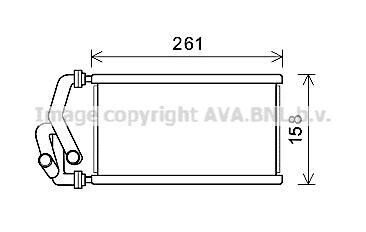 Радіатор обігрівача салону Honda Civic (05-13), CR-V (06-12) AVA - AVA COOLING HDA6294