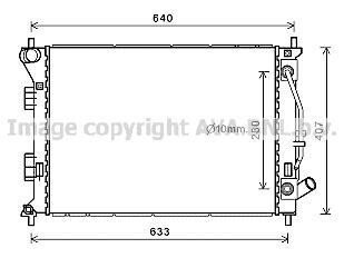 Радіатор охолодження двигуна HYUNDAI I30/ KIA CERATO- (AVA) - AVA COOLING HY2436