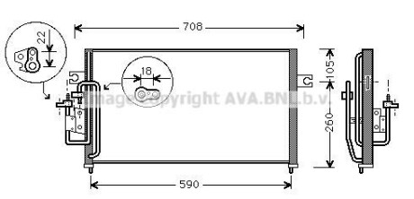 Конденсатор, кондиционер - AVA COOLING HY5059
