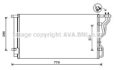 Радіатор кондиціонера - AVA COOLING HY5298D