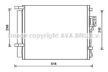 Радіатор кодиціонера - (976062B700) AVA COOLING HY5310D