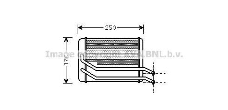 Радиатор отопителя Hyundai Santa Fe (01-) AVA - (9722726000, 9722726001) AVA COOLING HY6118 (фото 1)