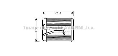 Радіатор обігрівача салону Hyundai Sonata 99>04 AVA - (9712324000, 9712324001) AVA COOLING HY6119