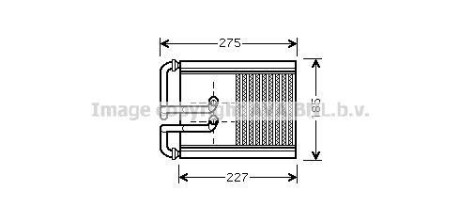 Радіатор пічки AVA - (971382E100, 971380Z000) AVA COOLING HY6168