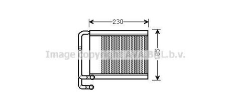 Теплообменник, отопление салона - AVA COOLING HY6313