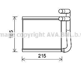 Радиатор отопителя HYUN ACCENT 11- (AVA) - AVA COOLING HY6393