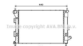 Радіатор охолодження двигуна Hyundai Elantra (11-15), I30 (12-)/KIA Ceed (12-18), Cerato (13-) AVA - AVA COOLING HYA2335