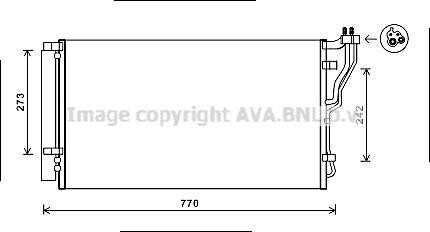 Радіатор кодиціонера - AVA COOLING HYA5246D