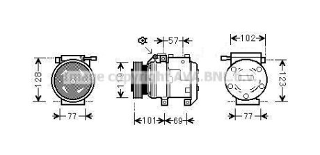 Компрессор - AVA COOLING HYAK222