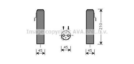 Осушувач кондиціонера Hyundai Tucson Kia Sportage 05>10 AVA - (978012E000) AVA COOLING HYD218 (фото 1)