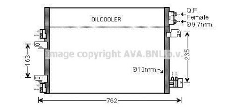 Радіатор кодиціонера - (68078975AA) AVA COOLING JE5060D