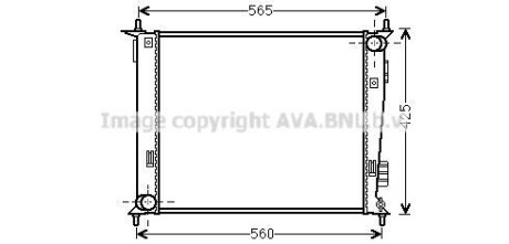 Теплообменник - (253102K000, 253102K200, 253102K210) AVA COOLING KAA2143