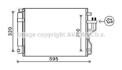 Радіатор кондиціонера - AVA COOLING KAA5151D