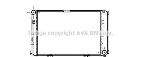 Радиатор, охлаждение двигателя - AVA COOLING MS2078