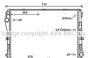 Теплообменник - (0995003303, 0995008800, A0995003303) AVA COOLING MS2667 (фото 1)