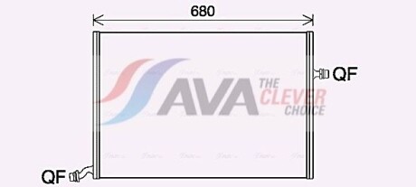 Радіатор, Система охолодження двигуна - AVA COOLING MS2712