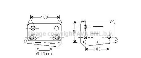 Охолоджувач оливи - (6131880101, A6131880101) AVA COOLING MS3552 (фото 1)