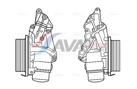 Фото 2 - Масляный радиатор AVA COOLING MS3688H