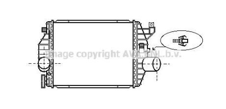 Інтеркулер MERCEDES-BENZ V-SERIES W638 (1997) V200 2.0(AVA) - AVA COOLING MS4357