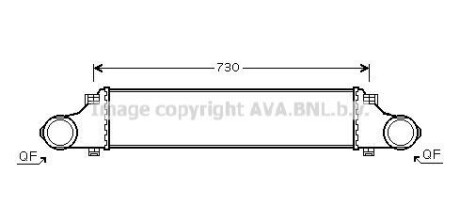 Интеркулер - (2115001002, A2115001002) AVA COOLING MS4410
