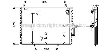 Радіатор кондиціонера - AVA COOLING MS5160