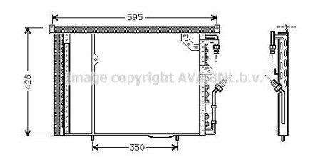 Радіатор кодиціонера - AVA COOLING MS5195