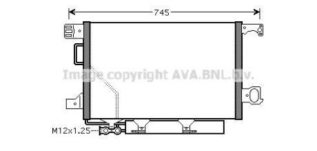 Радіатор кондиціонера MB C203 00>07 AVA - AVA COOLING MS5360D