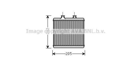 Радиатор отопителя салона MB C204 E212 AVA - AVA COOLING MS6472