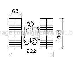 Вентилятор обігрівача салону MB Vito V639 03> AC- AVA - (0008358304, A0008358304) AVA COOLING MS8632 (фото 1)