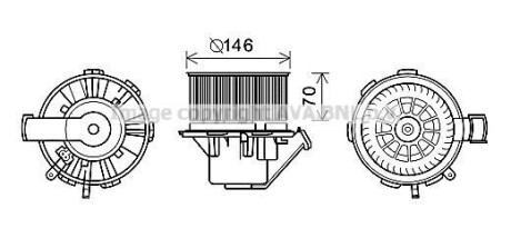 Компресор салону - AVA COOLING MS8647