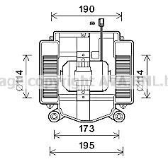 Вентилятор отопителя салона MB S221 05>13 AVA - AVA COOLING MS8669