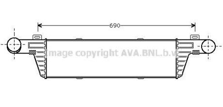 Интеркулер MB E-Class W210 (98-) AVA - AVA COOLING MSA4224