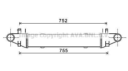 Интеркулер - AVA COOLING MSA4557