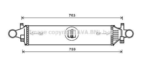 Охолоджувач наддувального повітря - AVA COOLING MSA4658