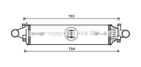 Теплообменник - (2465000900, A2465000900, 144615DC0A) AVA COOLING MSA4659