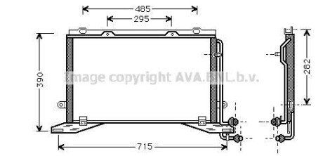 Конденсатор, кондиционер - (2108300470) AVA COOLING MSA5268