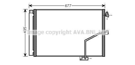 Радиатор кондиционера MB C204 E212 AVA - AVA COOLING MSA5450D