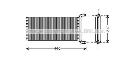 Теплообмінник, Система опалення салону - AVA COOLING MSA6441