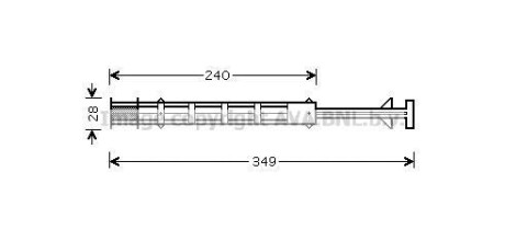 Осушувач, Система кондиціонування повітря - (3C0898191) AVA COOLING MSD358