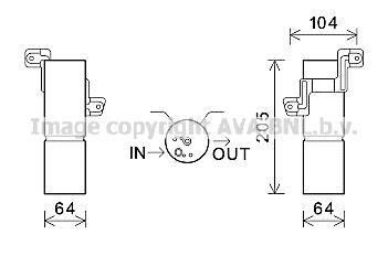 Осушитель кондиционера MB S221 10/06> AVA - AVA COOLING MSD597