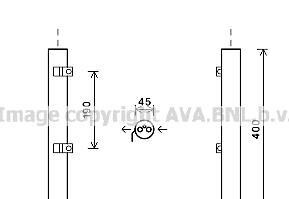 Осушувач кондиціонера MB GL164, ML164 06> AVA - AVA COOLING MSD600