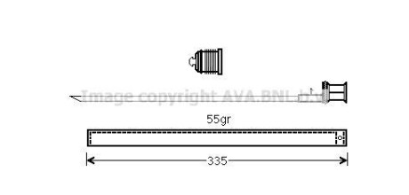 Осушитель кондиционера MB C204, E212 AVA - AVA COOLING MSD601