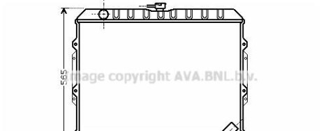 Радиатор, охлаждение двигателя - AVA COOLING MT2187