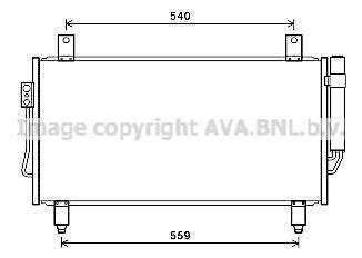 Радіатор кондиціонера MITSUBISHI OUTLANDER 12-(AVA) - (7812A218, 7812A220) AVA COOLING MT5252D (фото 1)