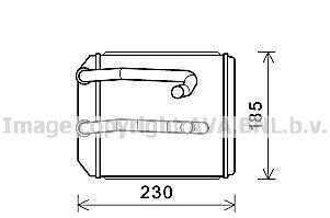Радіатор обігрівача салону Mitsubishi L200 (96-07) AVA - AVA COOLING MT6260