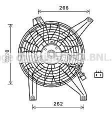 Вентилятор радіатора MITSUBISHI PAJERO (V60, 70) (00-) (AVA) - AVA COOLING MT7528