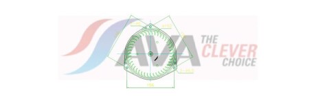 Вентилятор отопителя Mitsubishi L200 (05-) - AVA COOLING MT8297