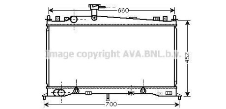 Радиатор охлаждения двигателя Mazda 6 (02-08) 1,8i 2,0i AT AVA - (lf2115200, lf2115200a) AVA COOLING MZ2161