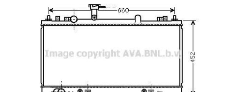 Радиатор, охлаждение двигателя - (l32815200, L32815200A) AVA COOLING MZ2163